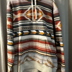 FRYE AND CO. Southwestern Striped Hoodie